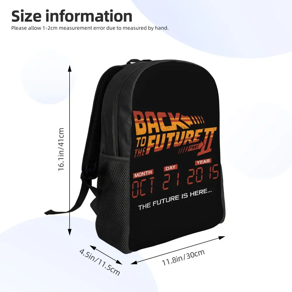 Back to the Future Backpack Size Information