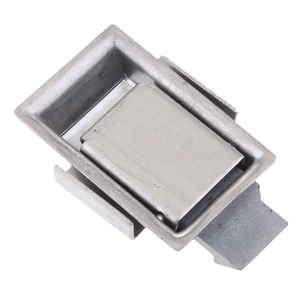 43 x28 mm Stainless Steel Paddle Latch with Lock - Flush