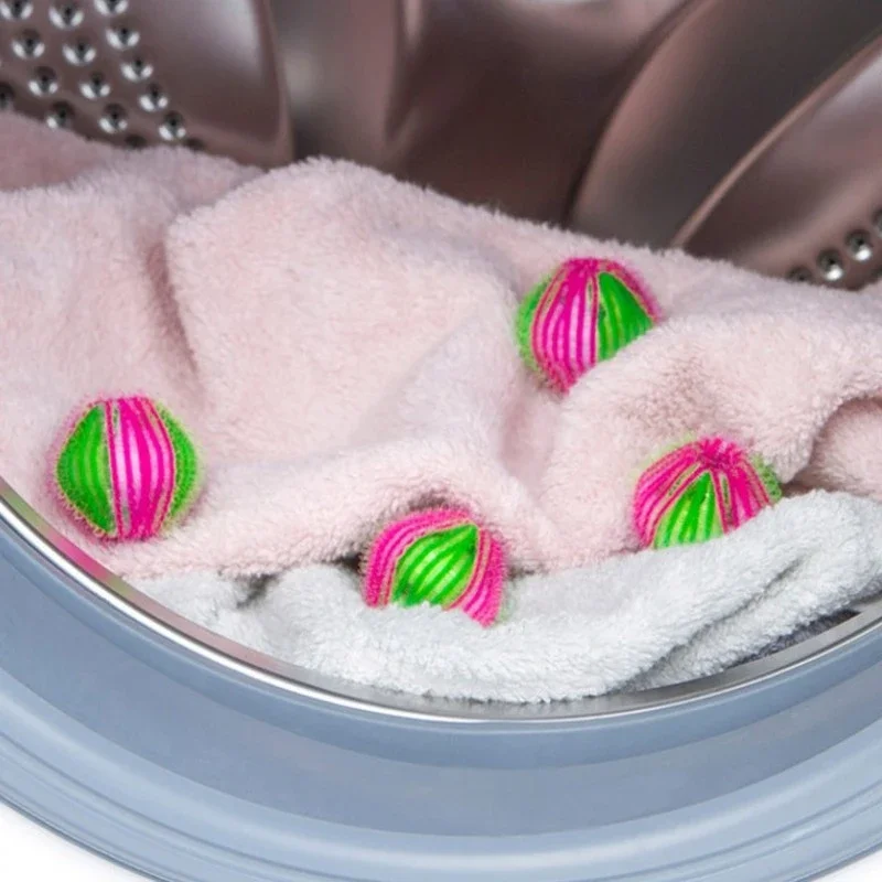 Description Picture 3 of item1/18Pcs Hair Remover Laundry Ball Portable Clothes Pet Lint Grab Hair Catcher Ball Washing Machine Hair Remover Cleaning Balls