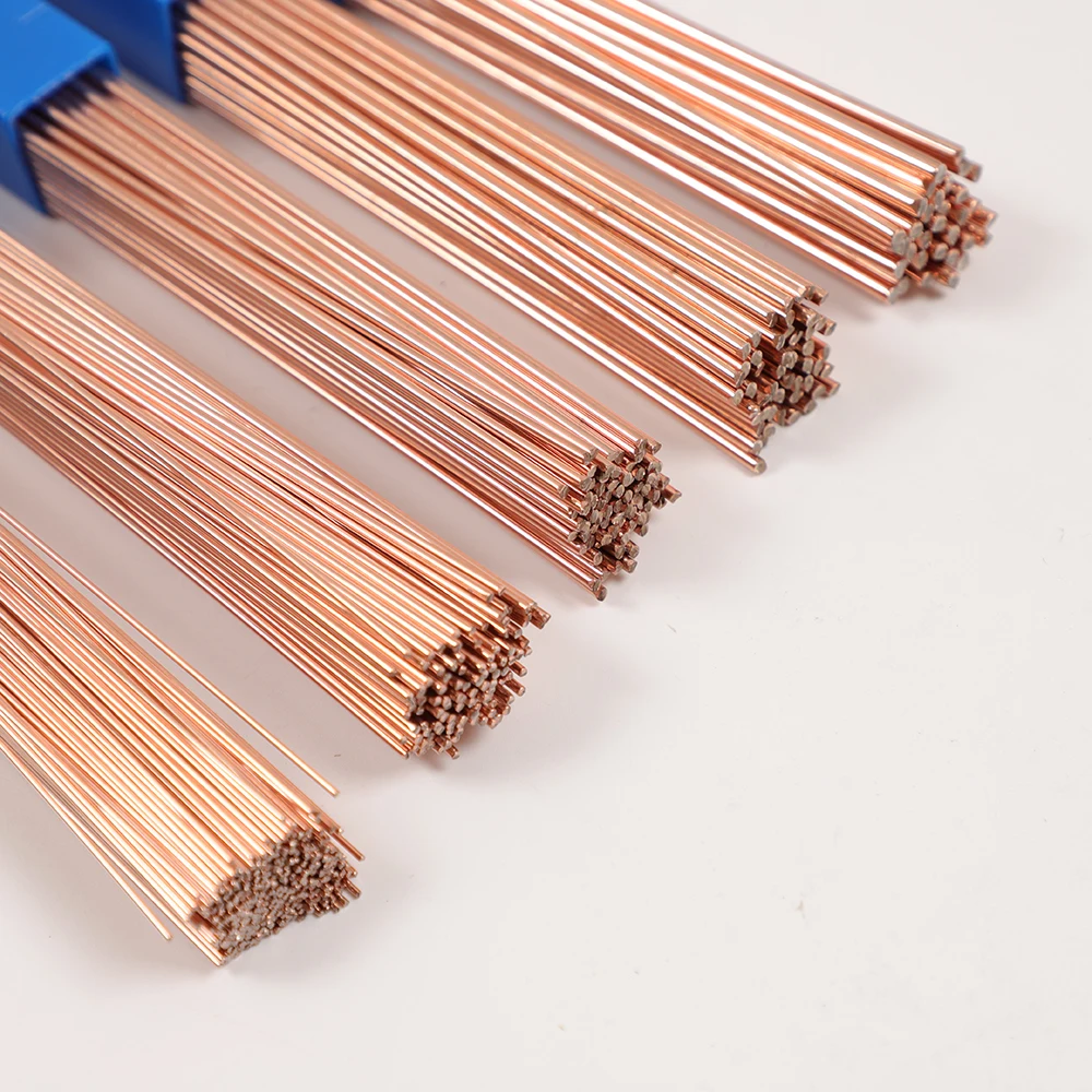 1/1.5/2/2.5/3mm 50cm Brass Welding Rod Phosphorus Copper Electrode Welding Wire Soldering Rod Bronze No Need Solder Powder filler rod