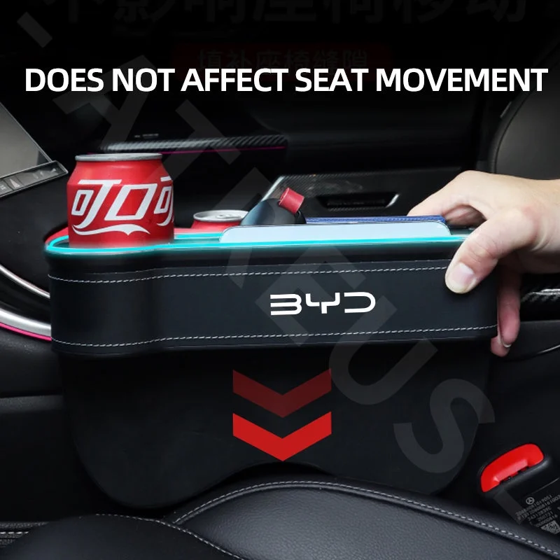 Atto 3 2022/2023 LED Car Seat Side Slit Pocket Storage Box