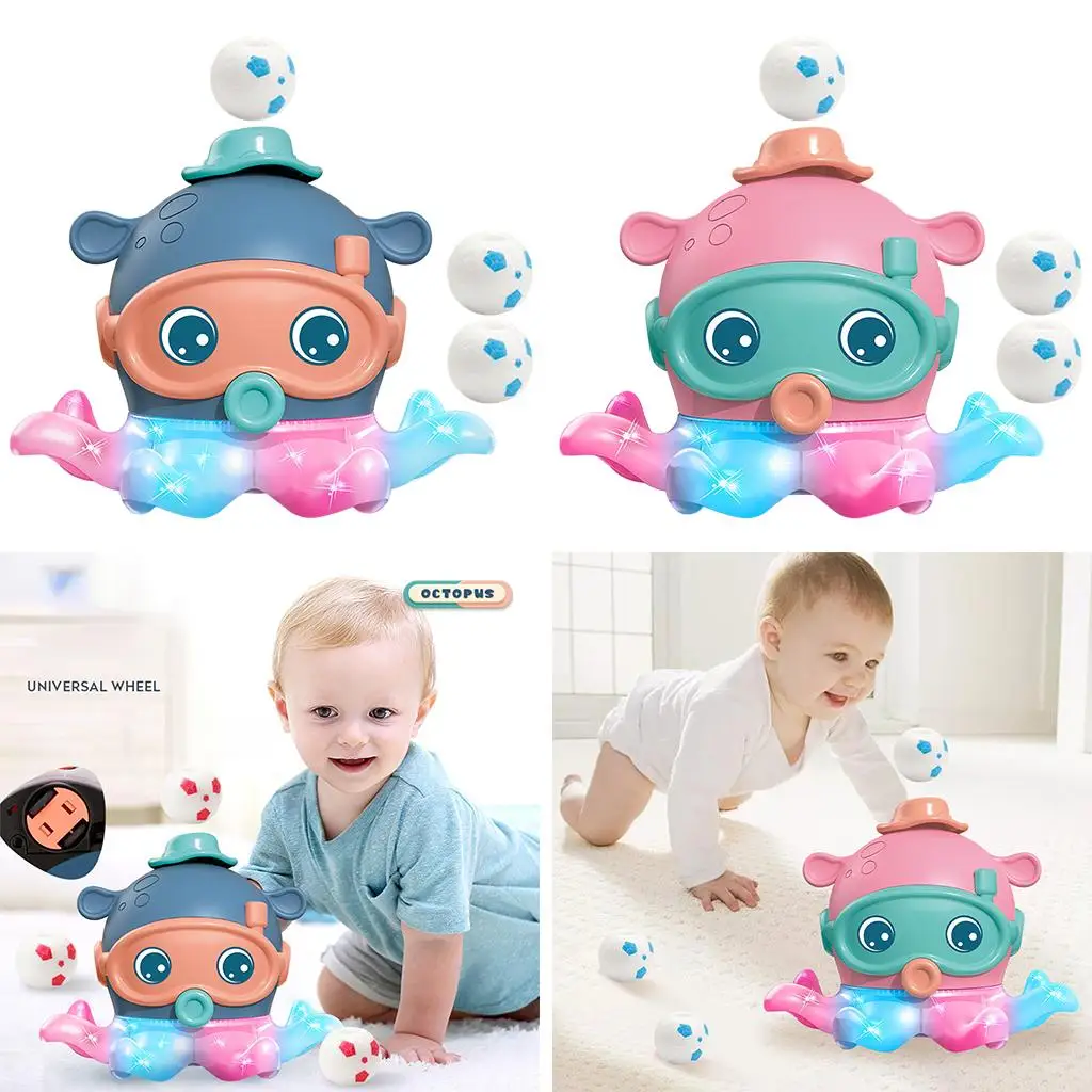 Octopus Toy Electric Toy Battery Powered Light Music Musical Toy for Toddlers Kids