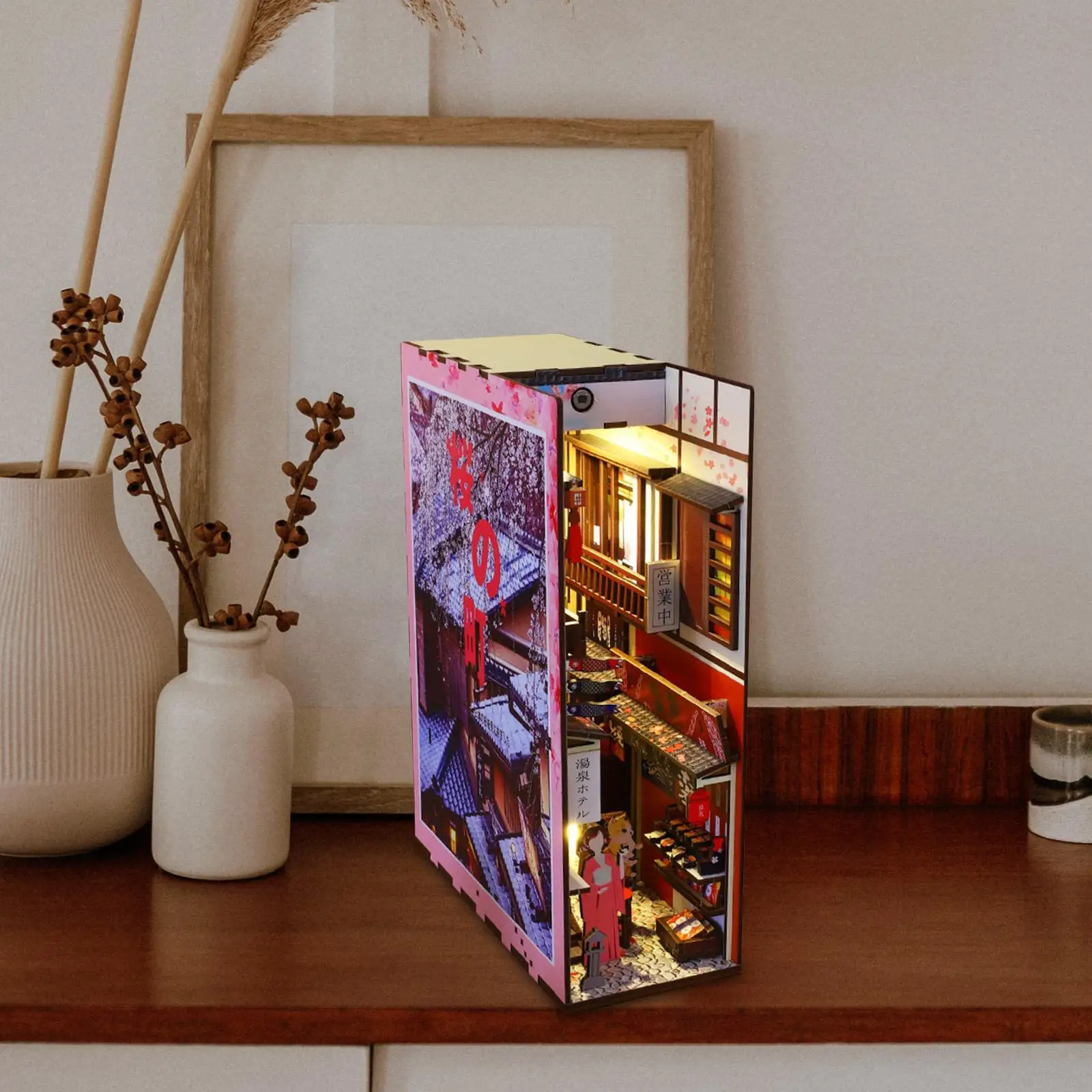 Dollhouse Kit with LED Light and Furniture 3D Puzzle Valentine`S Gift