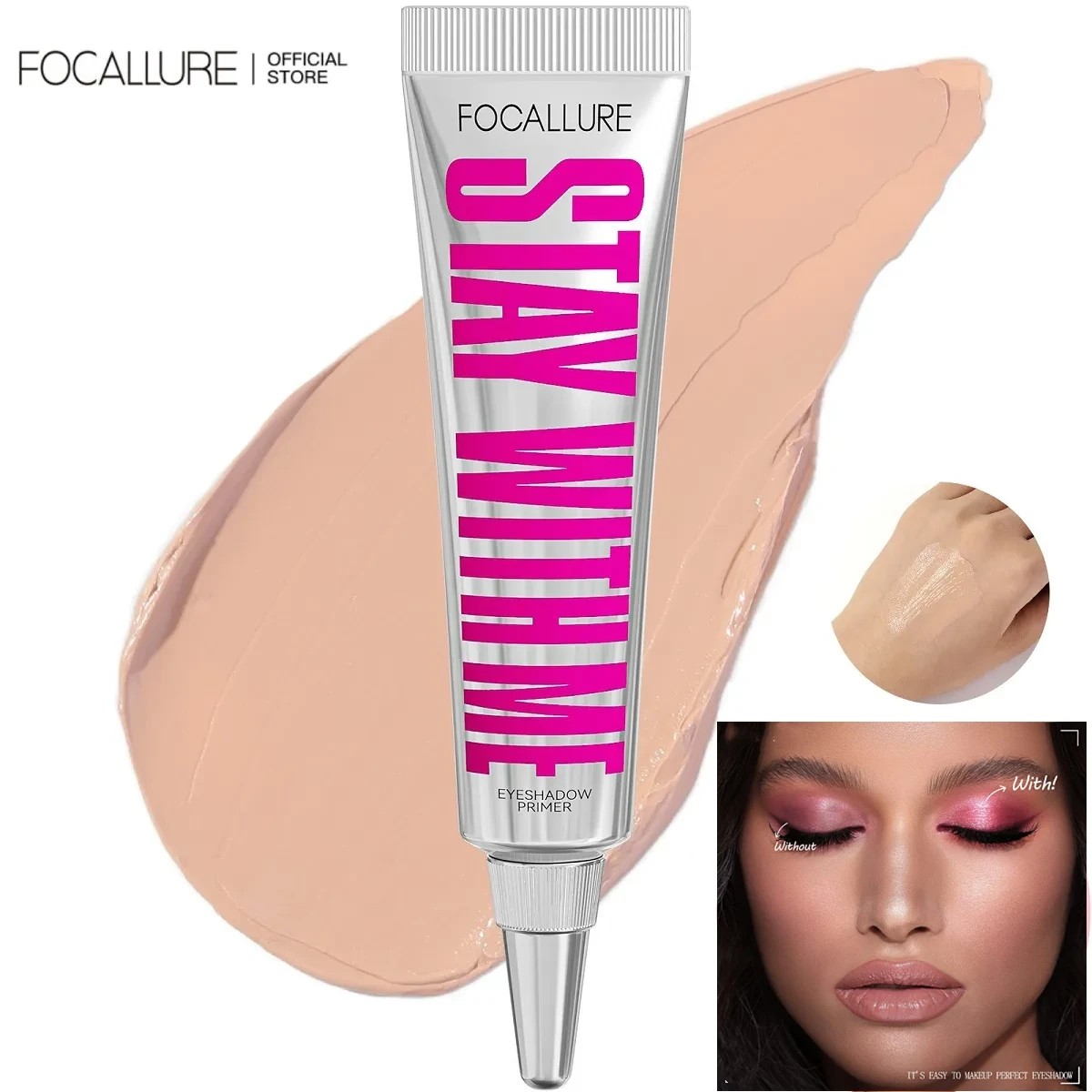 Best of FOCALLURE Waterproof Eyeshadow Primer Long Lasting Eye Shadow Cream Concealer Base Skin Tone Brightening Eyes Makeup Cosmetics Reviews & Tips