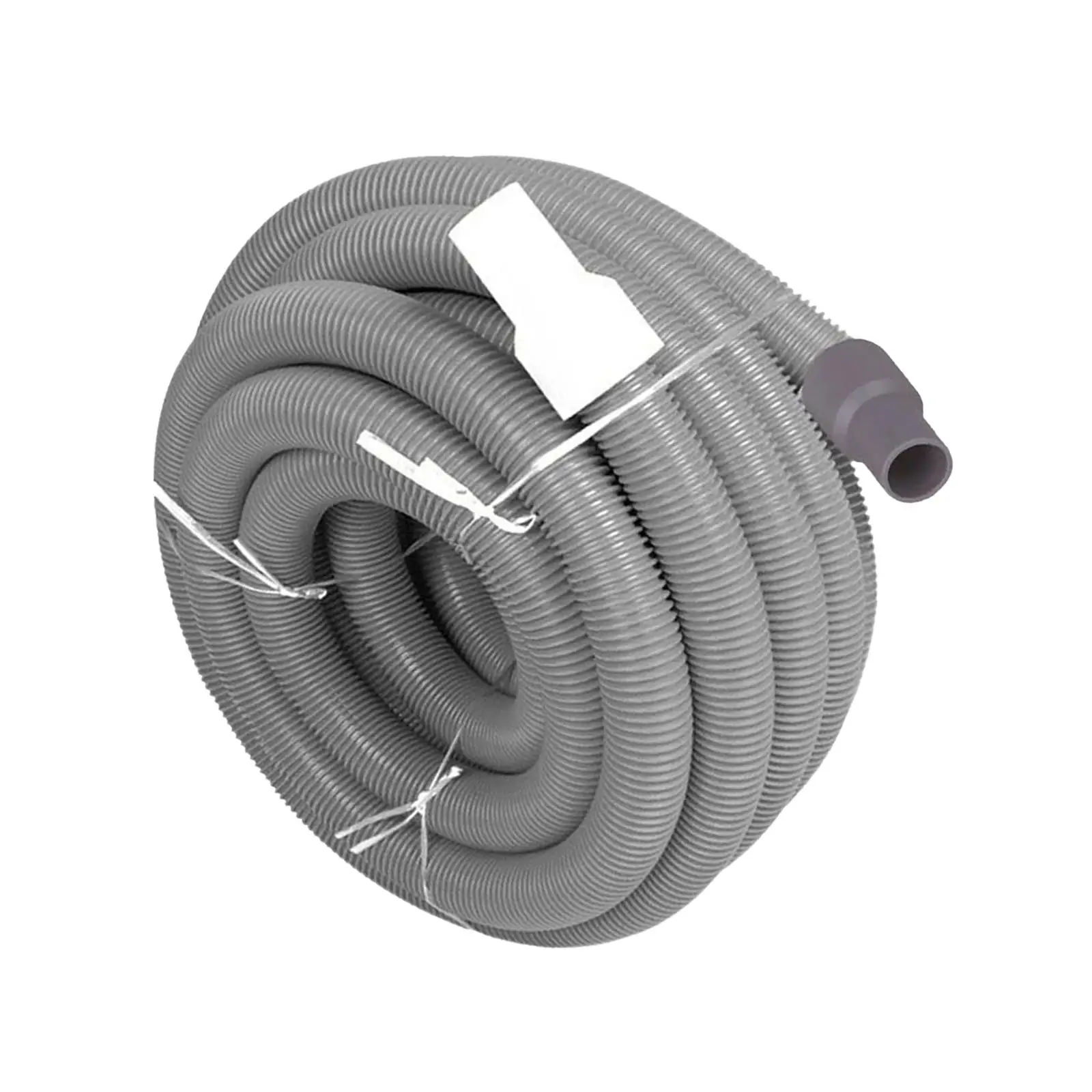 Heavy Duty Ground Pool Vacuum Hose with Swivel Cuff Durable Connector Portable Gray Flexible for Pool Filters Pools