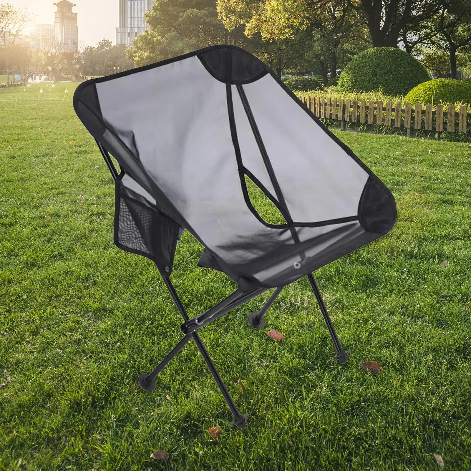 Folding Camping Chair Outdoor Moon Chair for Outdoor Collapsible with Carrying Bag Picnics Gardens Folding Chair Beach Chair
