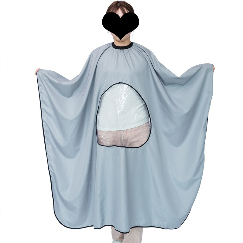 Best of Professional Barber Cape Large Hairdresser Clothe Hair Cutting With See-Through Window Salon Cape Adjustable Elastic Neckline Reviews & Tips - Image 4