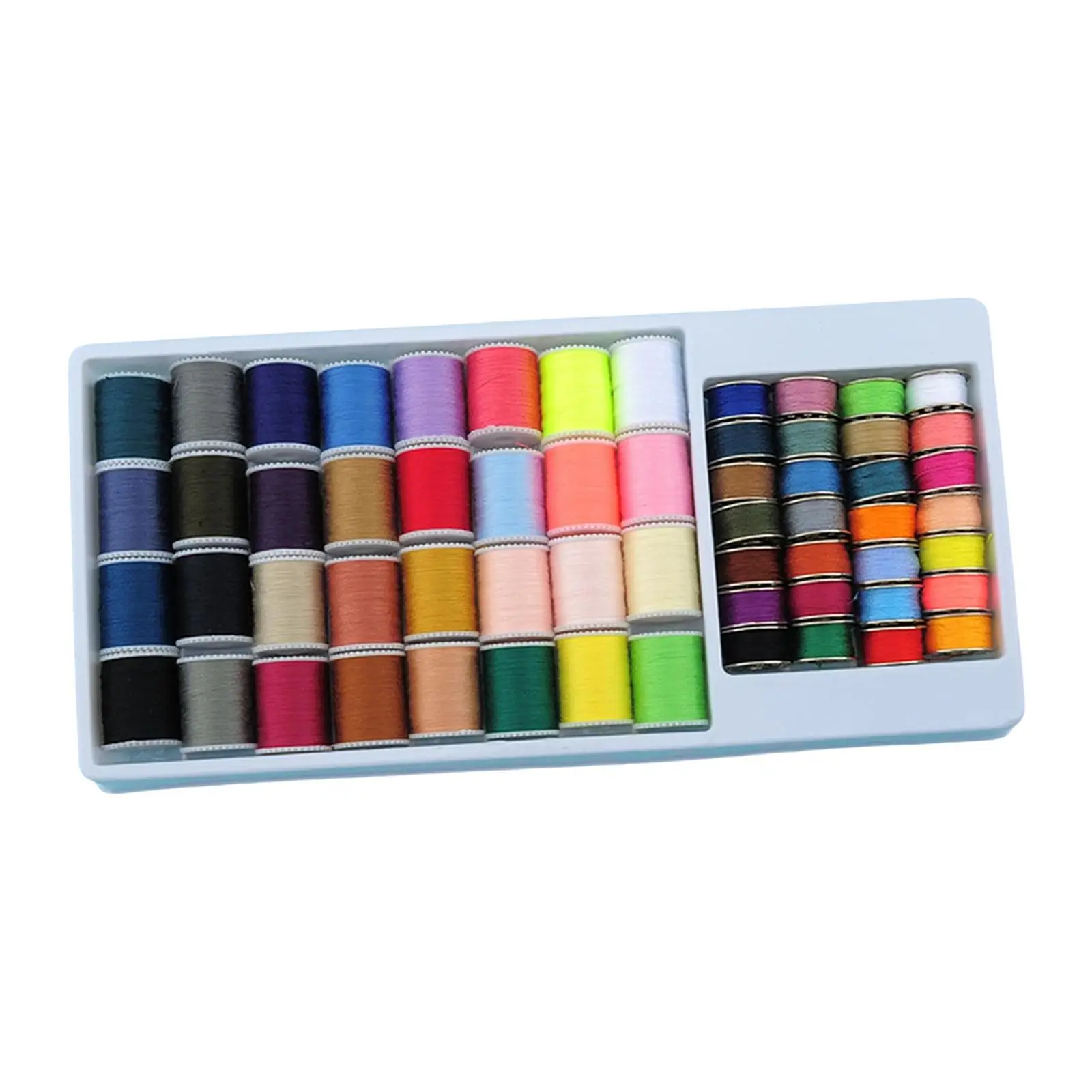 60Pcs Sewing Thread Kit Sewing Thread Spools Bobbins Travel Adults Polyester Thread Spools for Embroidery Household Accessories
