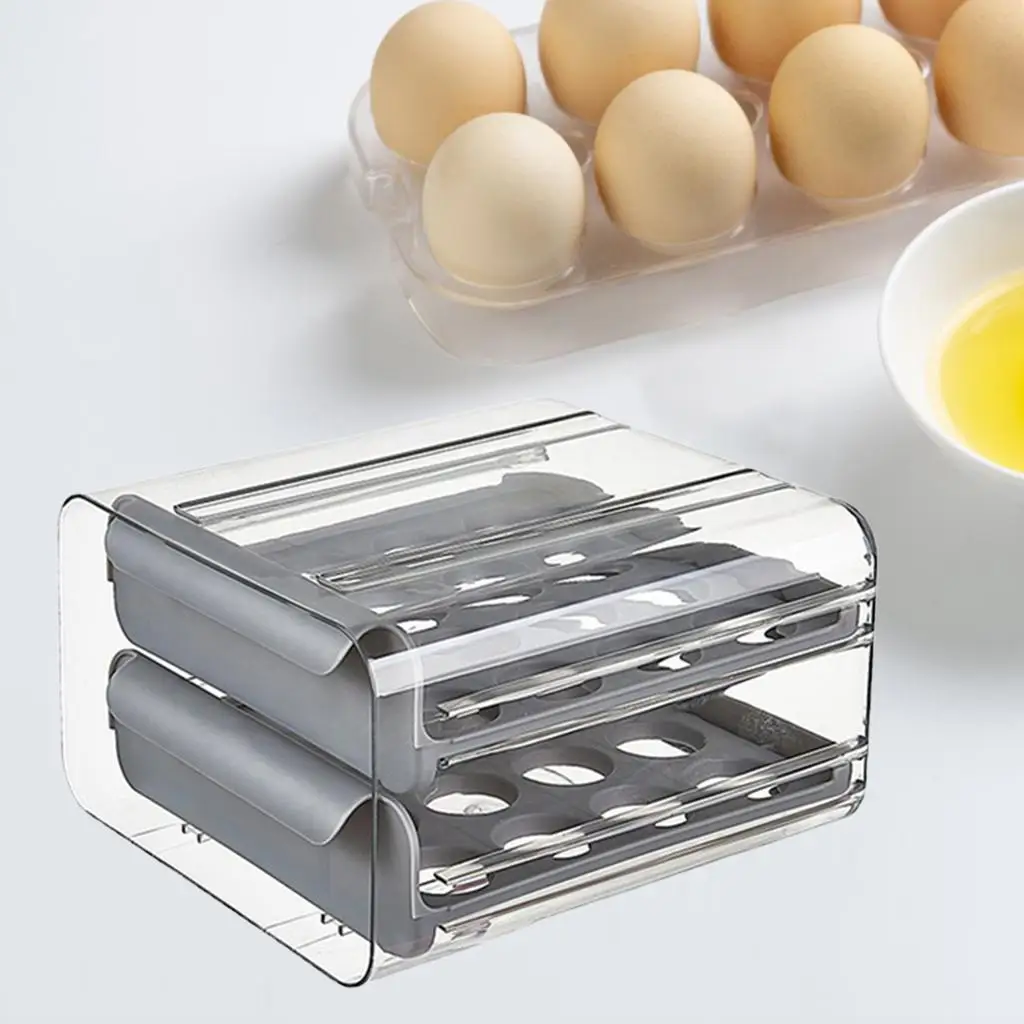 Double-Layer Drawer  Holder for  Fresh-Keeping Stackable