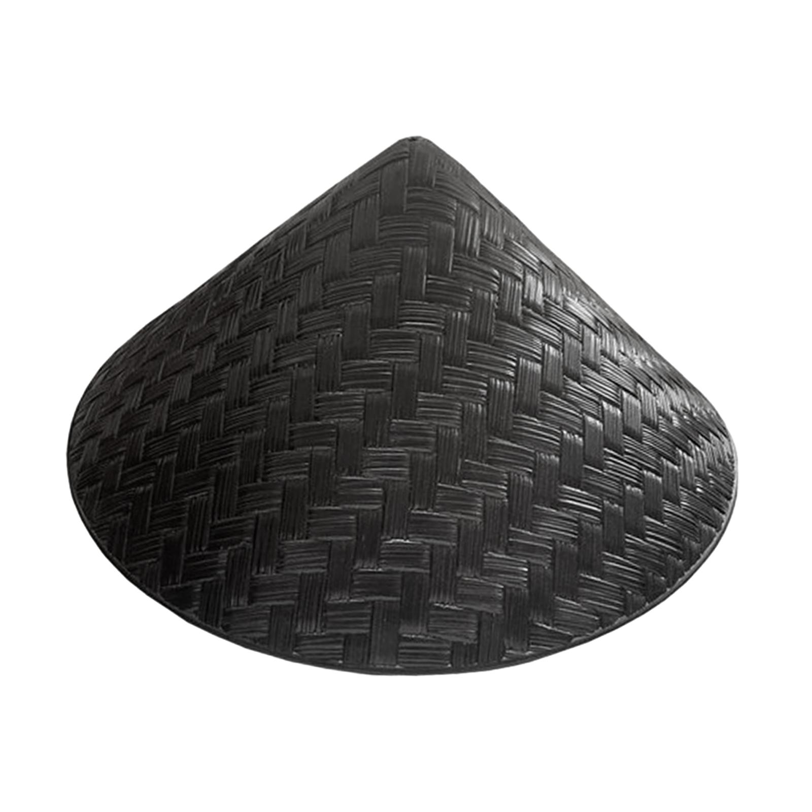 Bamboo Hat Weaved Hard Shade Hat Wall Decoration Tapered Fishing Hat for Summer Drawing Painting DIY Crafting Women and Men