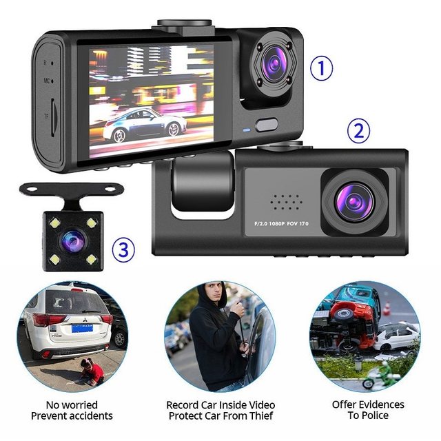 Passenger-Capturing Dash Cams : Dual Dash Cam