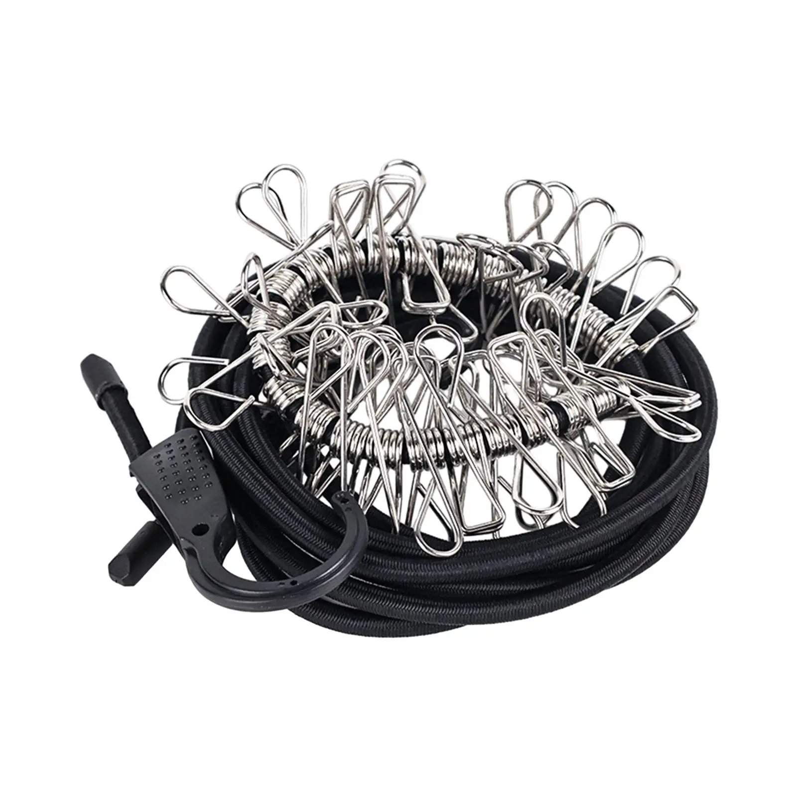 Bungee Cord with Hooks with Clips for Moving Camping Bikes Luggage Rack