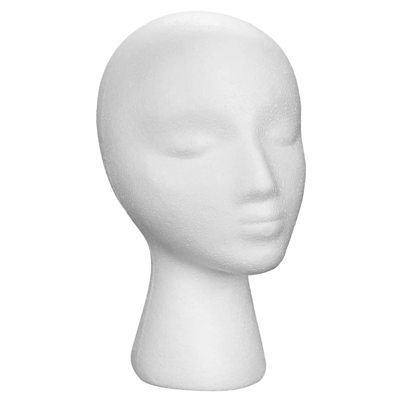 Female Foam Mannequin Head Hat Wig Display Stand Foam Mannequin Display Style Model and Display Hair Hats and Hairpieces