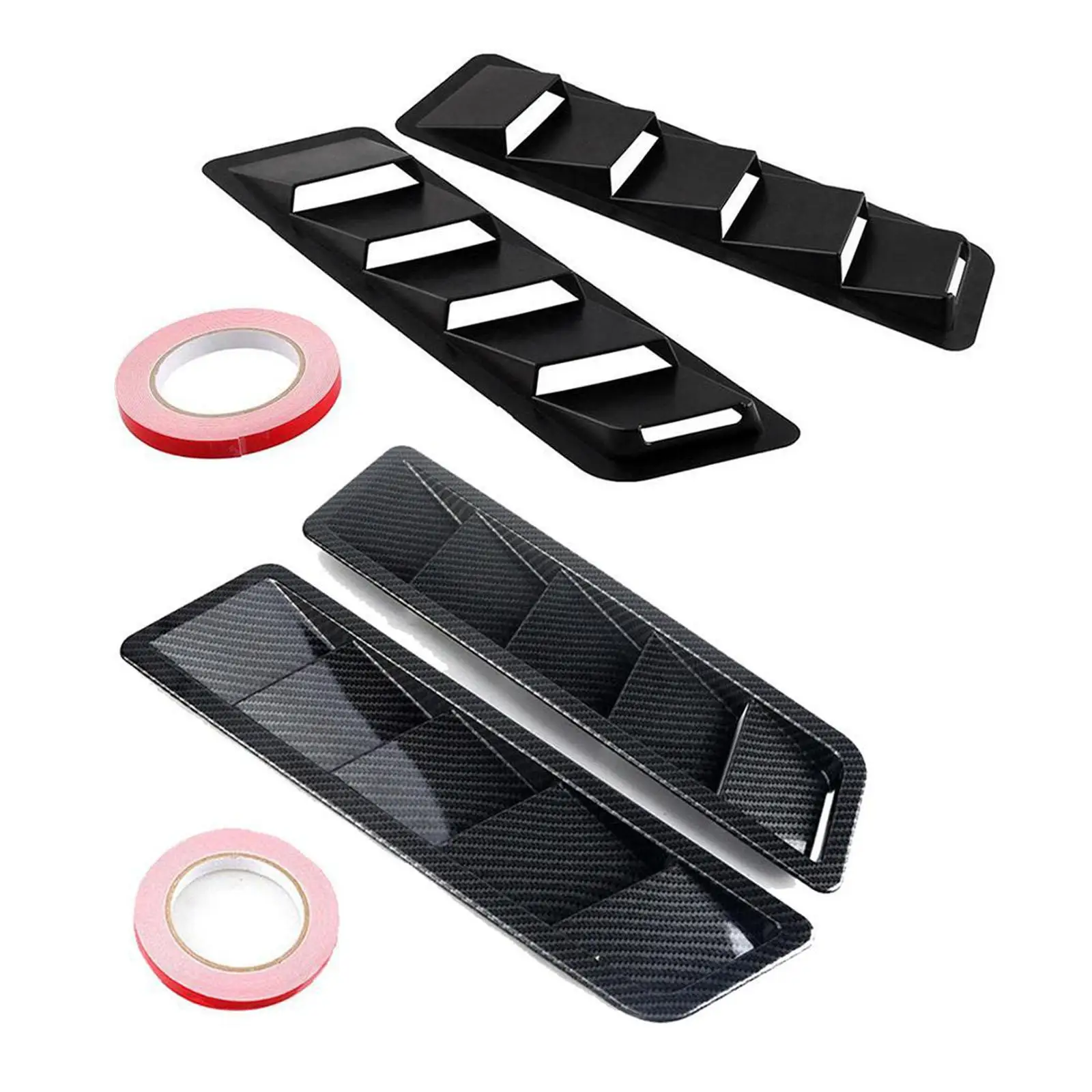 Car Hood Vent Kit Cooling Intakes Cold Louver Universial Auto Hoods Vents Bonnet Cover Intake for Race Car SUV Decorative