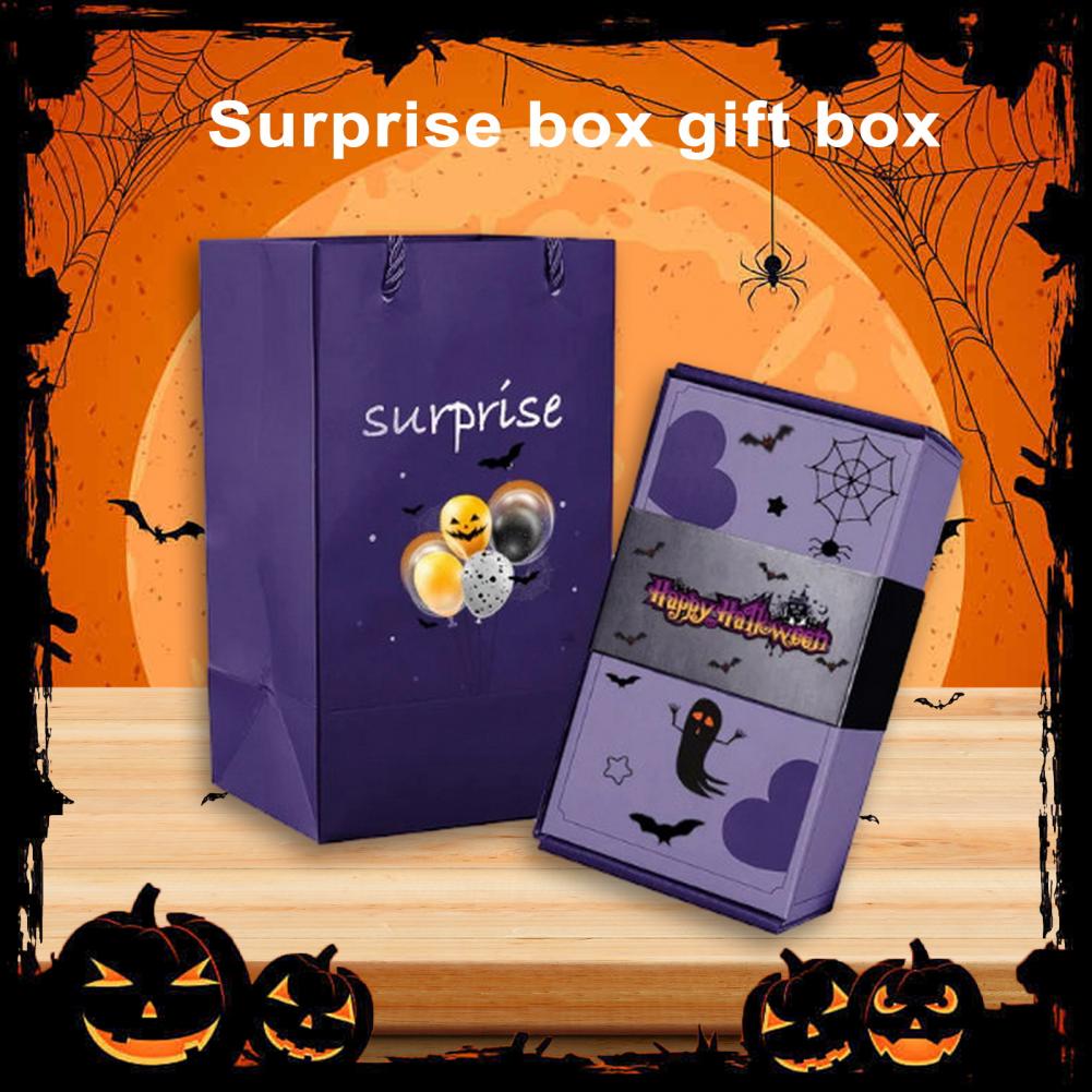 Durable Gift Box Spooky Halloween Surprise Gift Box Set Reusable Folding  Handbag Kit for Party Supplies Halloween Gift Box | AliExpress