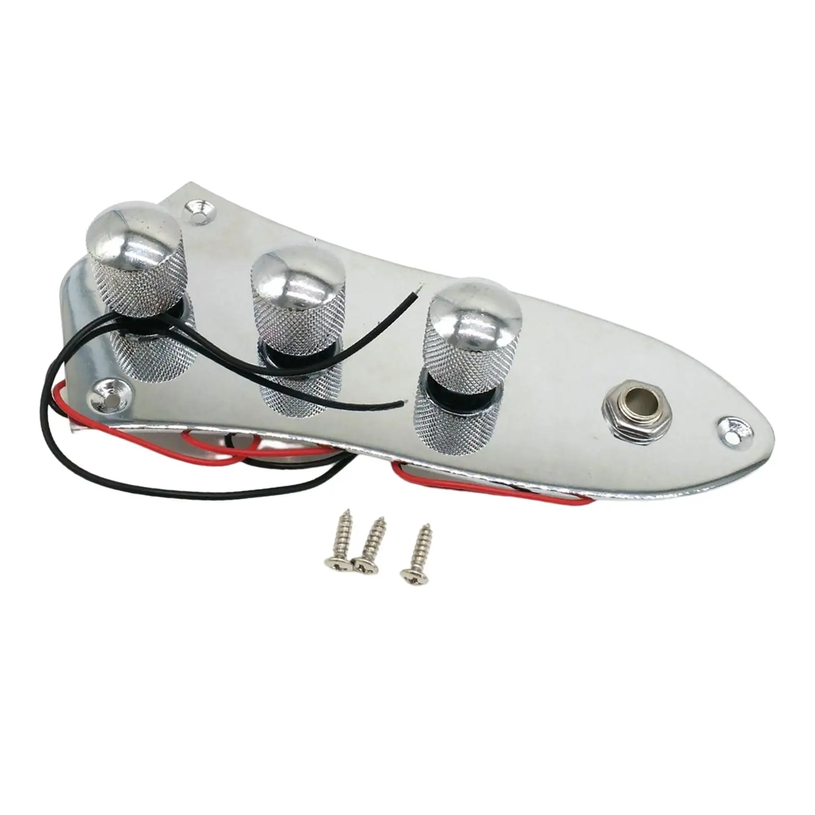 Bass Control Plate Wired Switch Control Plate Assembly Guitar Control Plate for Electric Bass Instrument Accessories Parts