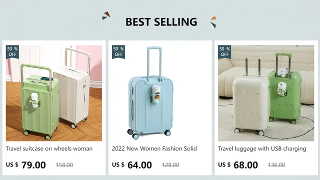 Petite valise de voyage et sur la roue de voyage en cuir valise bagages  Carry-Ons BL14580 - Chine Chariot et sac prix