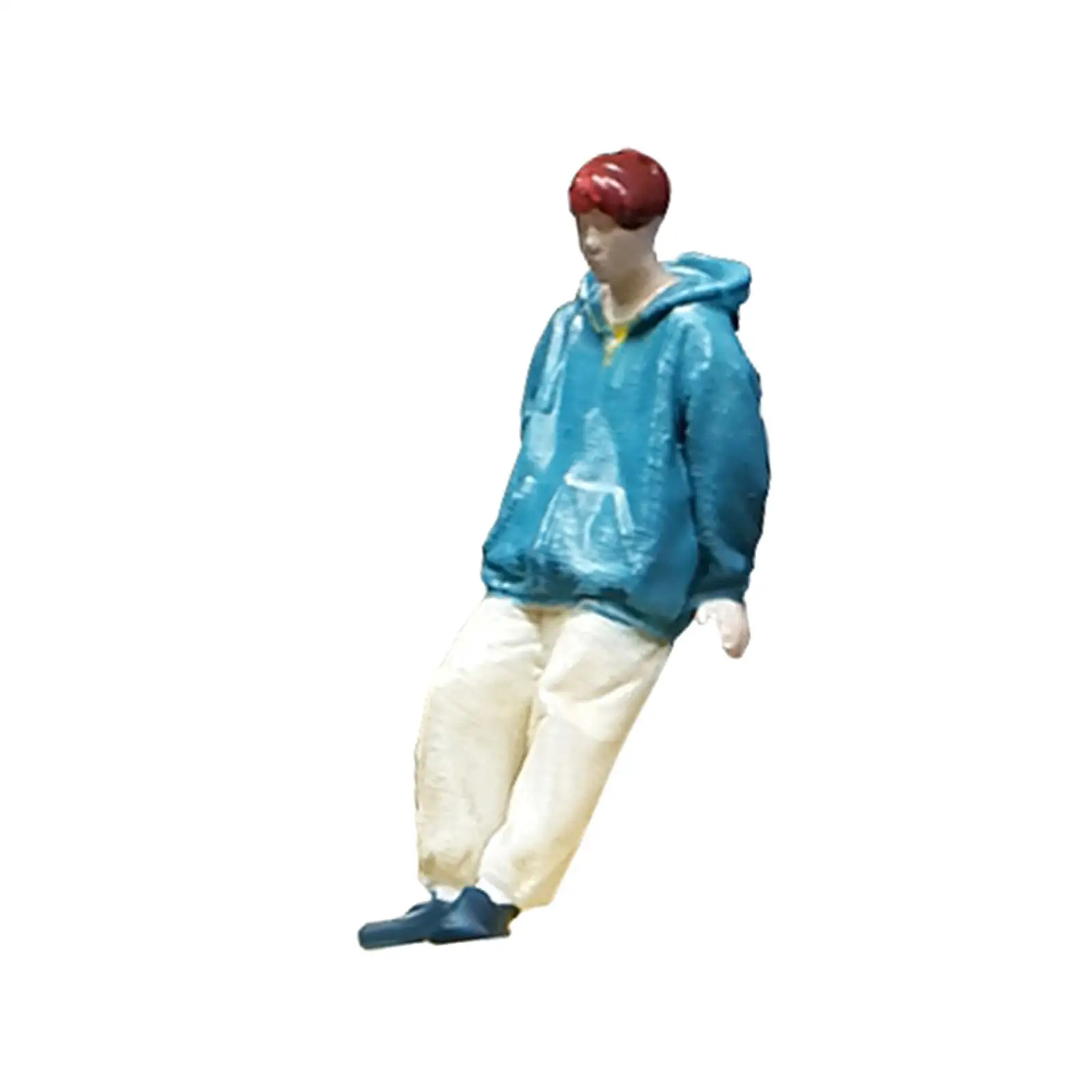 1/64 Resin Boys Model Street Figure, Diorama Action Figurines, Collectibles Scene Props