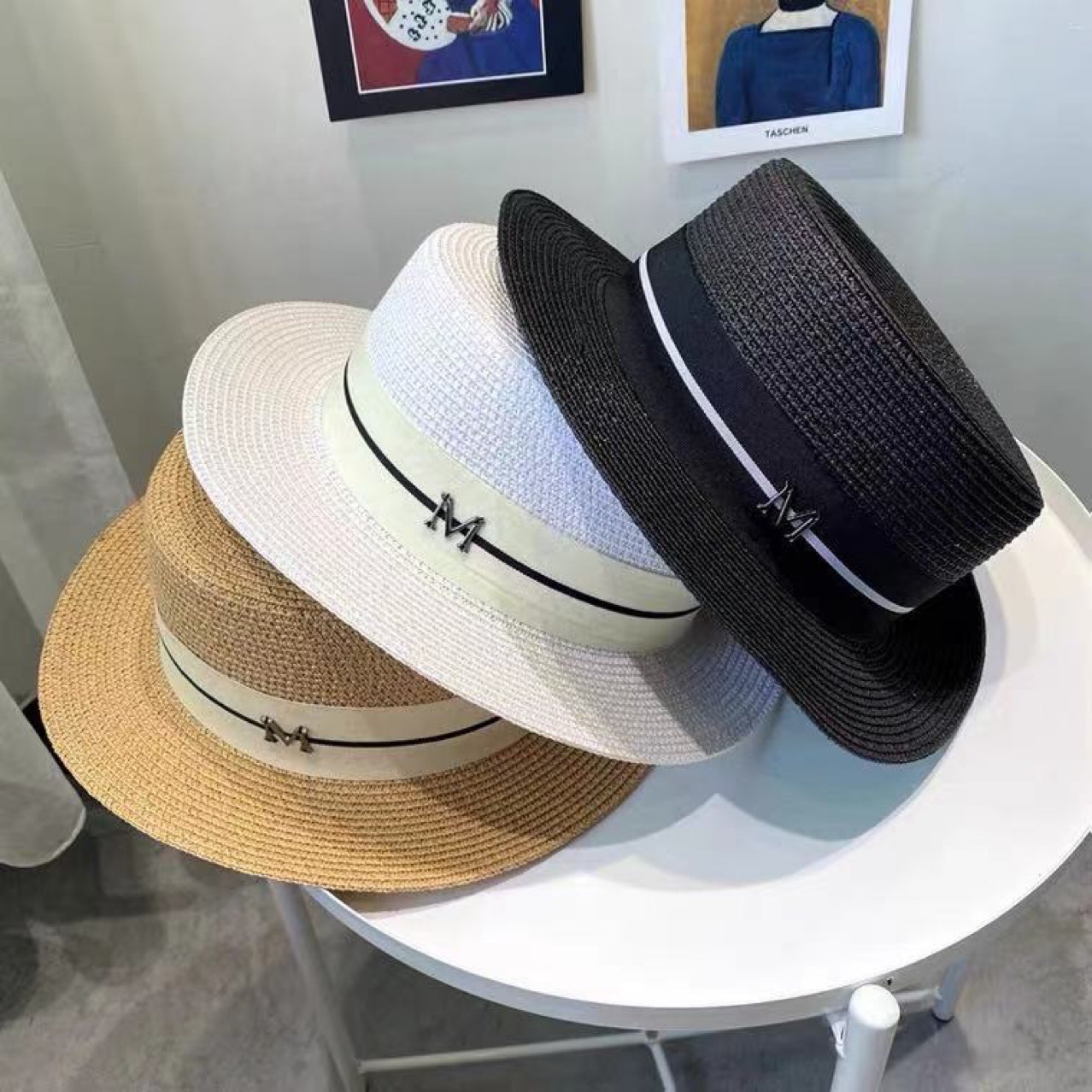 Women Straw Hats Panama Wide Brim Jazz 