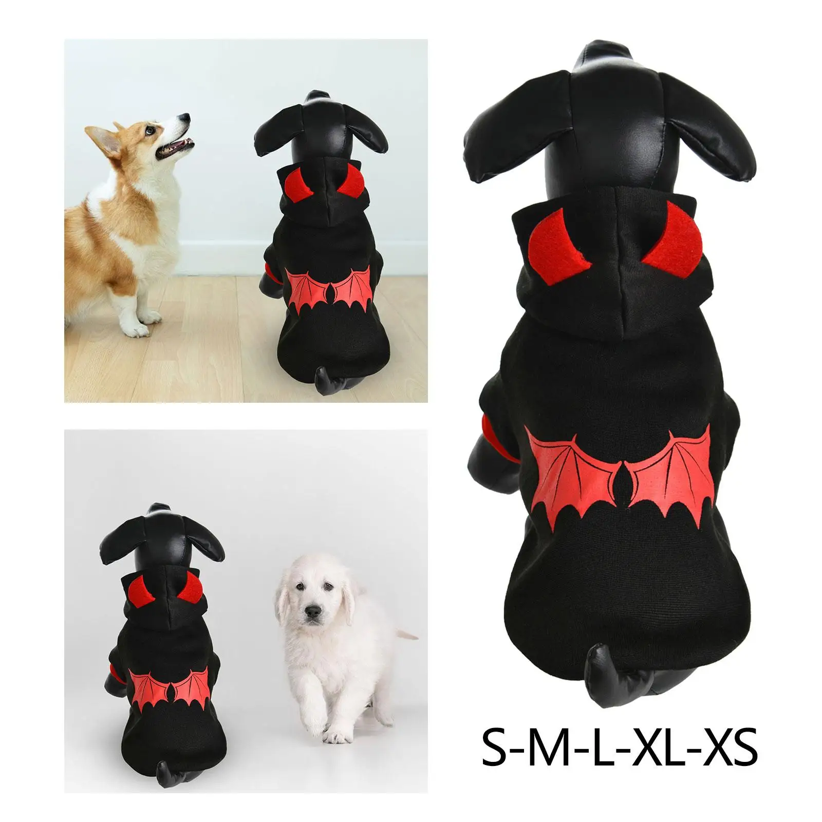 Dog Winter Warm Hoodie Cosplay Costume for Party Supplies Cats Holiday