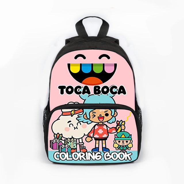 Toca Life World Backpack for Boys Girls Toca Boca Print Zipper Bagpacks  Knapsack 3Pcs/set Students School Bag kids Mochila - AliExpress