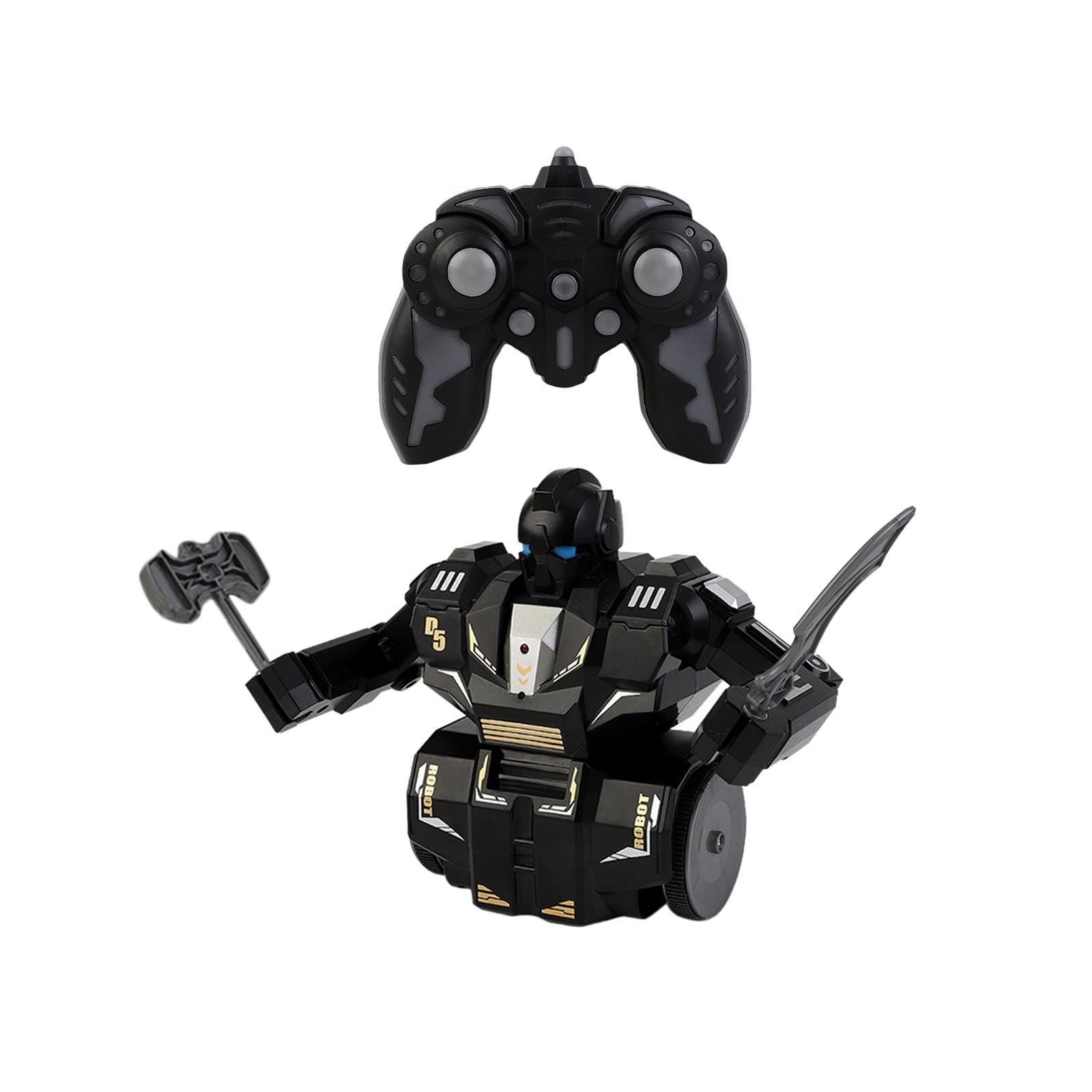 RC Battle Robots USB Charging Logical Thinking Left Right Turn Children Robot Toys for 4 5 6 7 8 12 Boys Girls Holiday Gifts