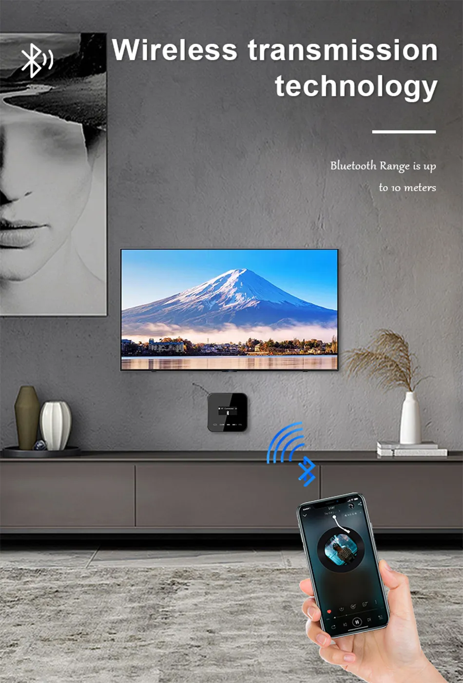 Description Picture 6 of itemHome Theater Stereo Sound Bluetooth Wall Amplifier 1.7 Inch Display HiFi Music Player Audio Center EQ FM USB TF Mini High Power