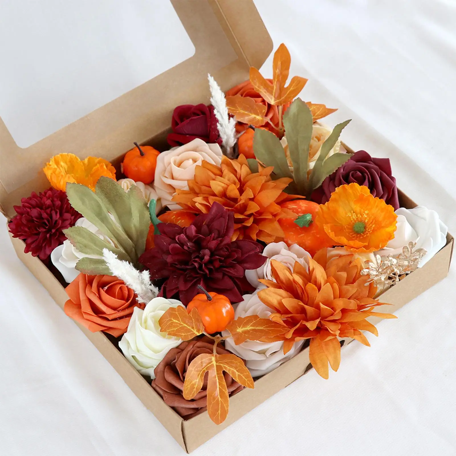 Artificial Flowers Box Set Silk Flowers for Party Indoor Outdoor