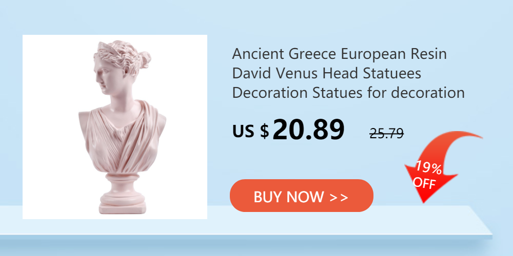 Ancient Greece European Resin David Venus Head Statuees Decoration Statues for decoration Home