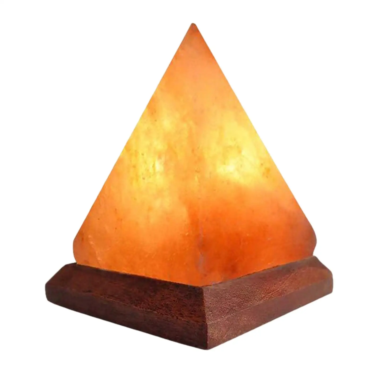 Portable Salt Lamp, USB Color Changing Rock Cord Wooden Light for Decor Desk