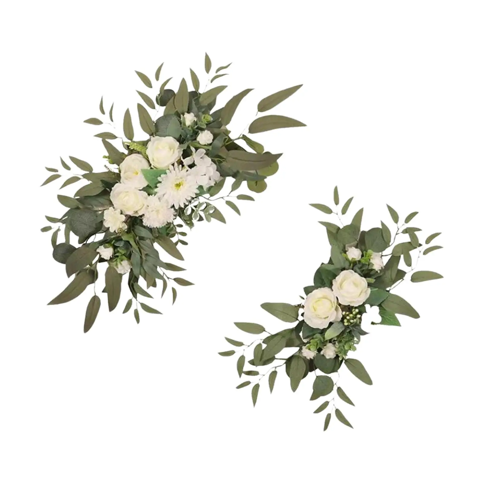 2x Artificial Wedding Arch Flowers Front Door Weddings Floral Wreath