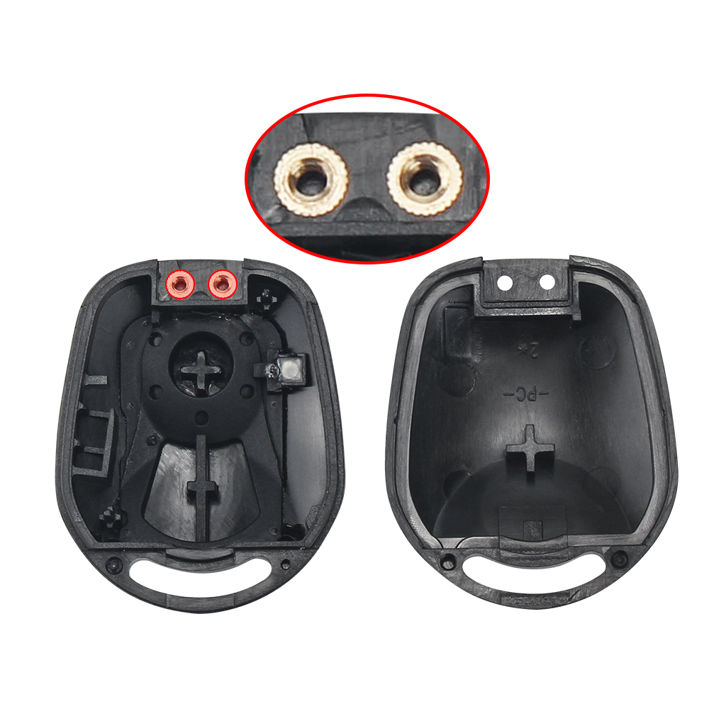 KEYYOU Für Ssangyong 2-Taste Auto Schlüssel Ersatz Fob Abdeckung Fall Für Ssangyong Actyon Kyron Rexton Uncut Klinge – Detail 5