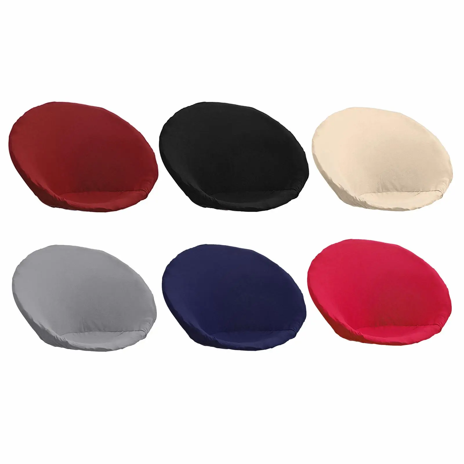 Round Saucer  Slipcover, High Stretch Anti-Slip Polyester Removable   Cover, for Furniture  Living Room Adults