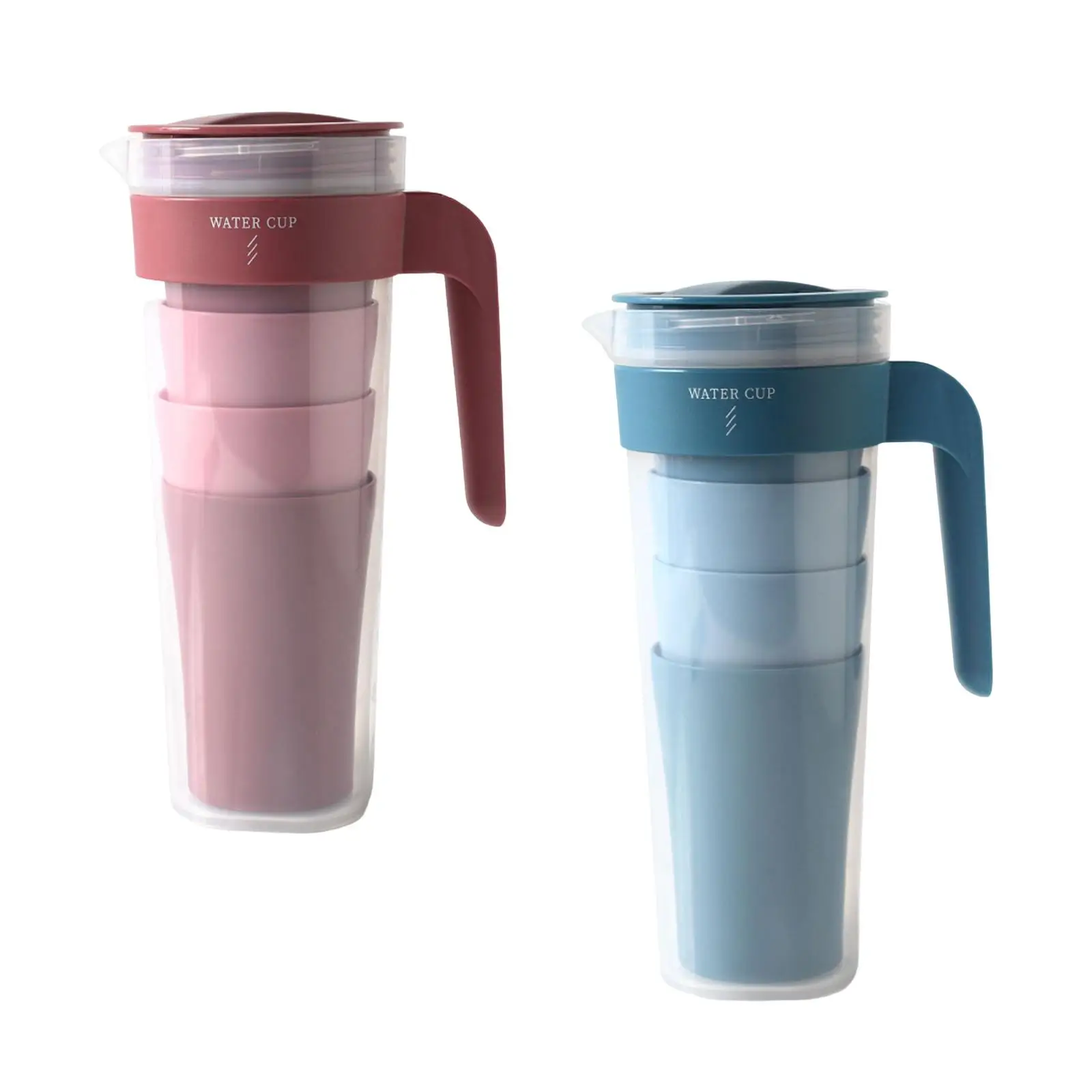 1000ml Water Pitcher Clear Hot & Cold Drink Pitcher with Lid Sealed Fridge Juice Jug Cold Water Bottle for Lemonade Milk Coffee