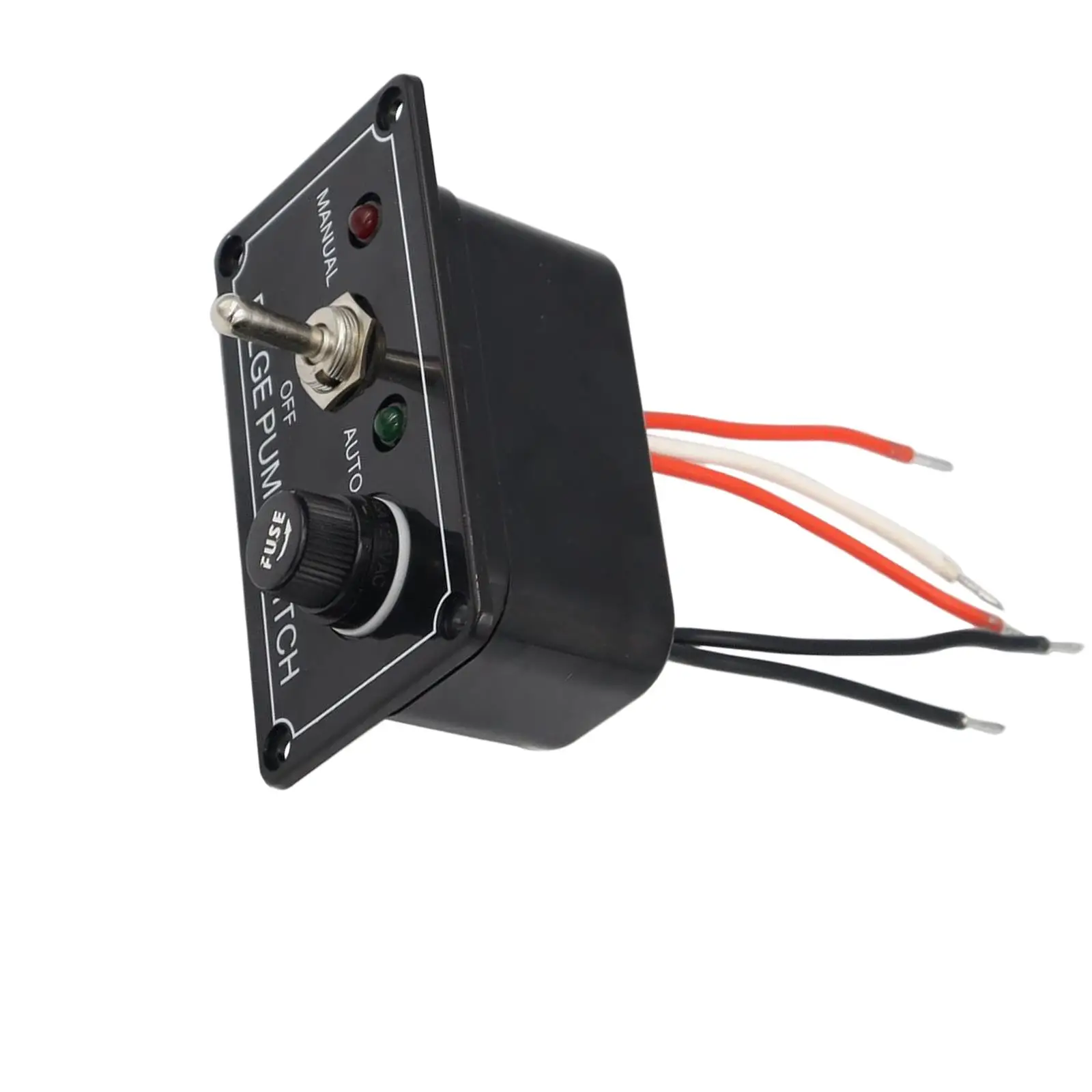 Rocker Toggle Bilge Pump Switch Panel, Fuse LED Indicator, for Marine Cars Yachts Parts.