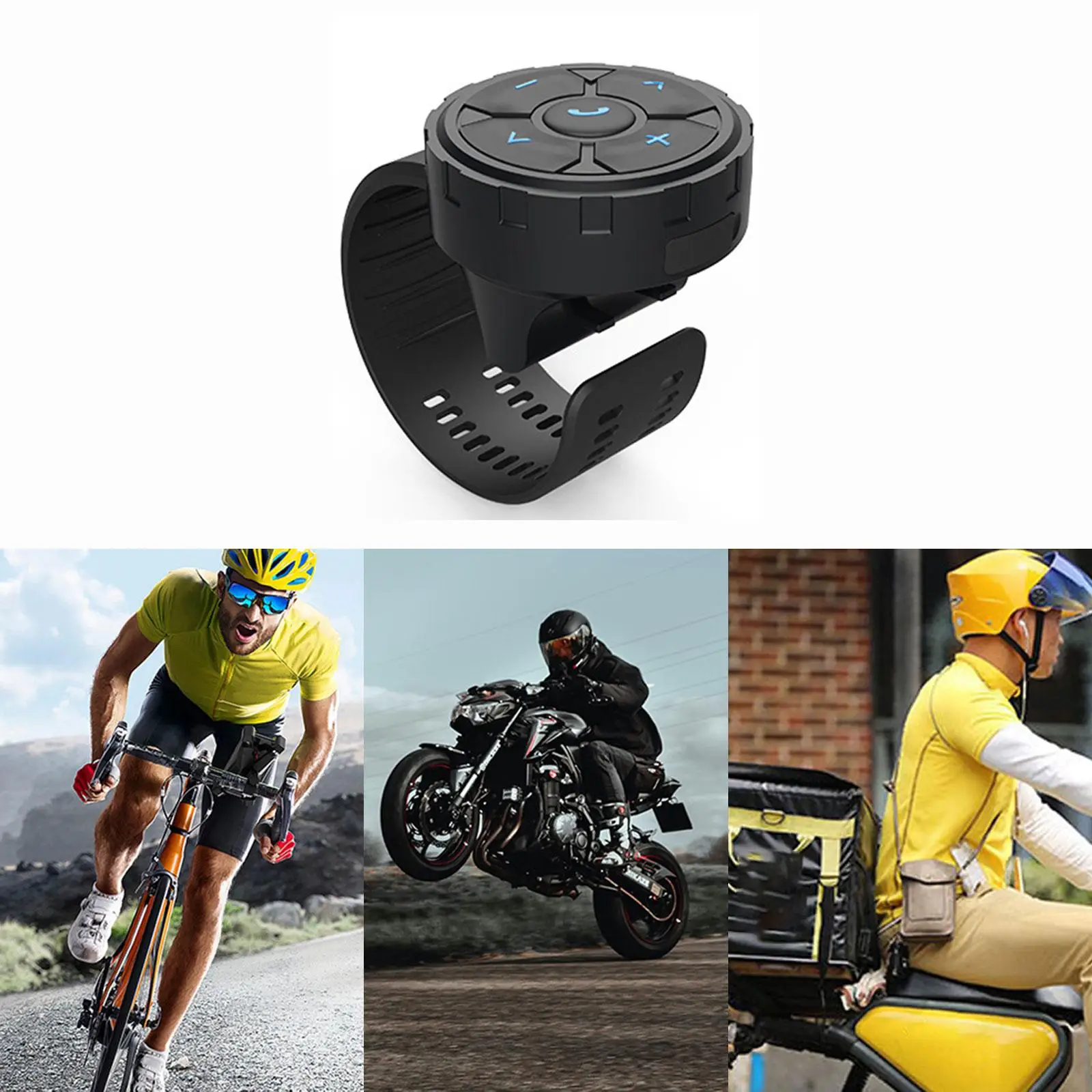 Steering Wheel Remote Control Button Kit Controller Waterproof for Bike Motorbike