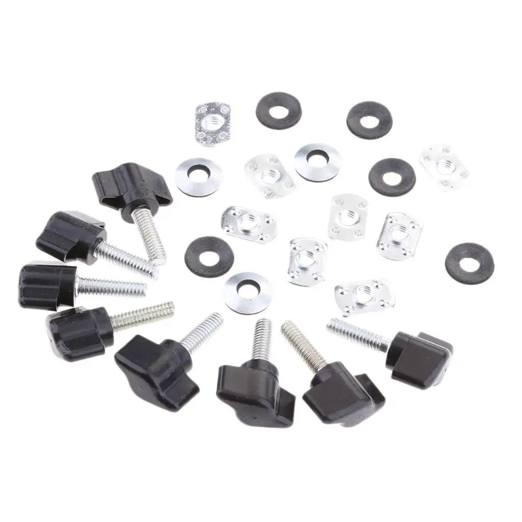 8 Set Quick Remove Hard Top Fasteners Nuts Bolts for YJ TJ JK