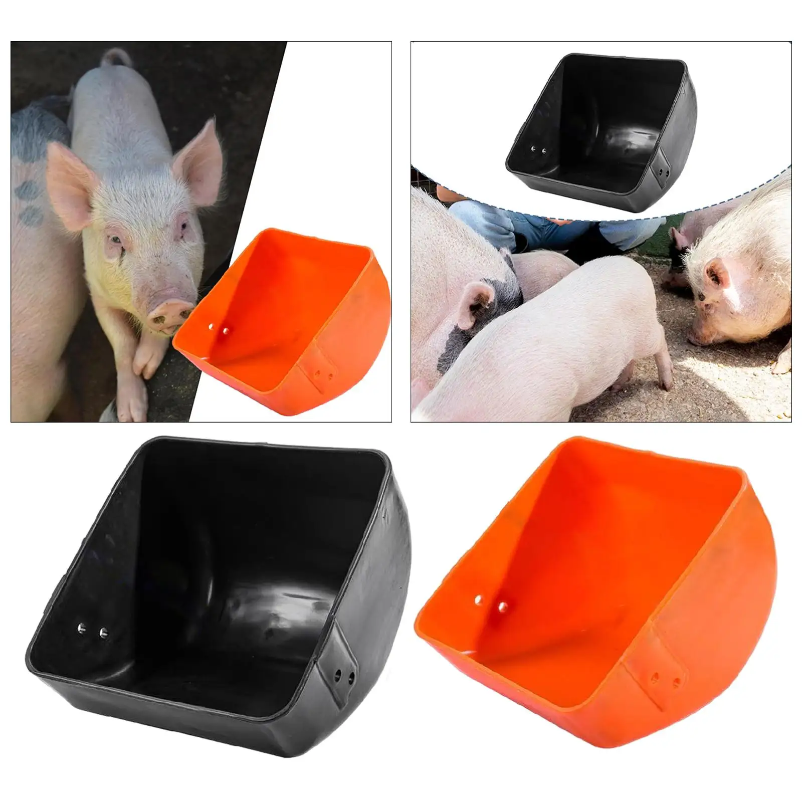 Pig feed Trough Mountable Bucket Food Tray Livestock feed Bowl Piglet Creep Feeder for Poultry Animal Animal Husbandry Equipment