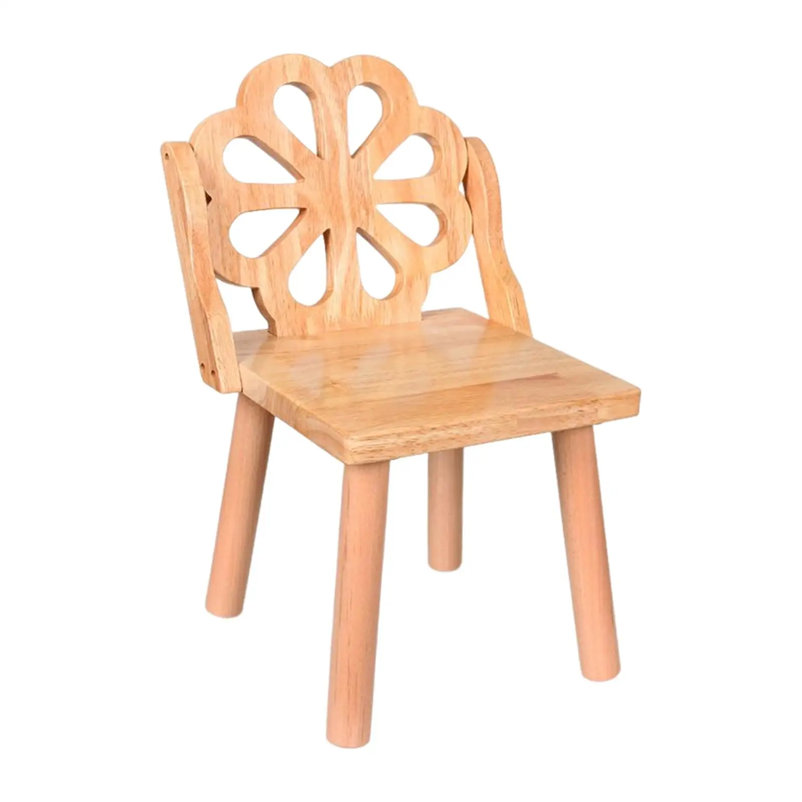 Household Removable Wooden Child Stool Wood High Chair Heavy Duty Anti Slip Lightweight Wooden Toys for Children for Bathroom