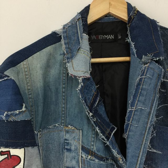 VICTIMS store - VISORI STUDIO RECYCLED DENIM PATCHWORK JACKET men clothing  online - mens fashion and trends