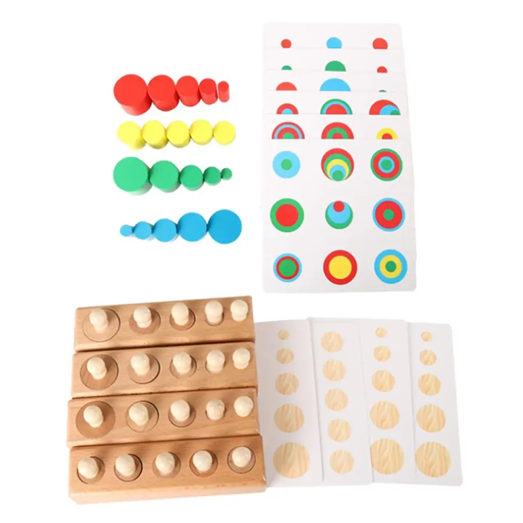 Children Wooden Geometry Educational Toy Puzzle Montessori Early Learning