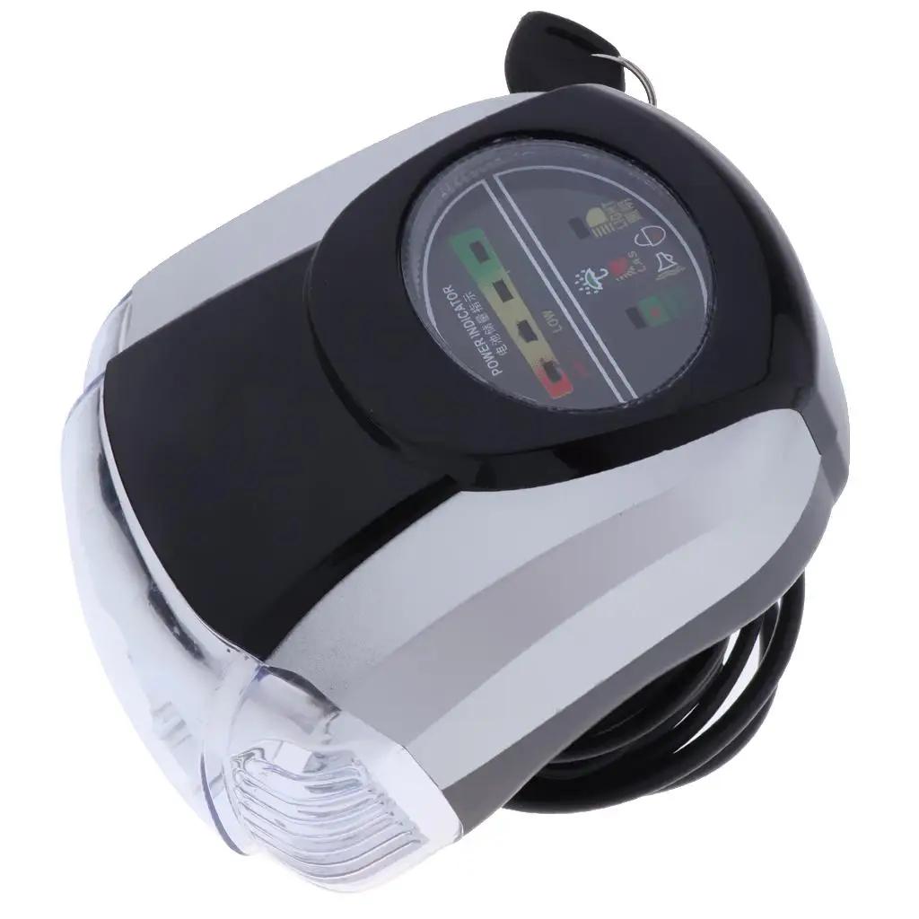 Motorcycle Odometer Speedometer Tachometer Guage Power Indicator with Headlamp for Harley