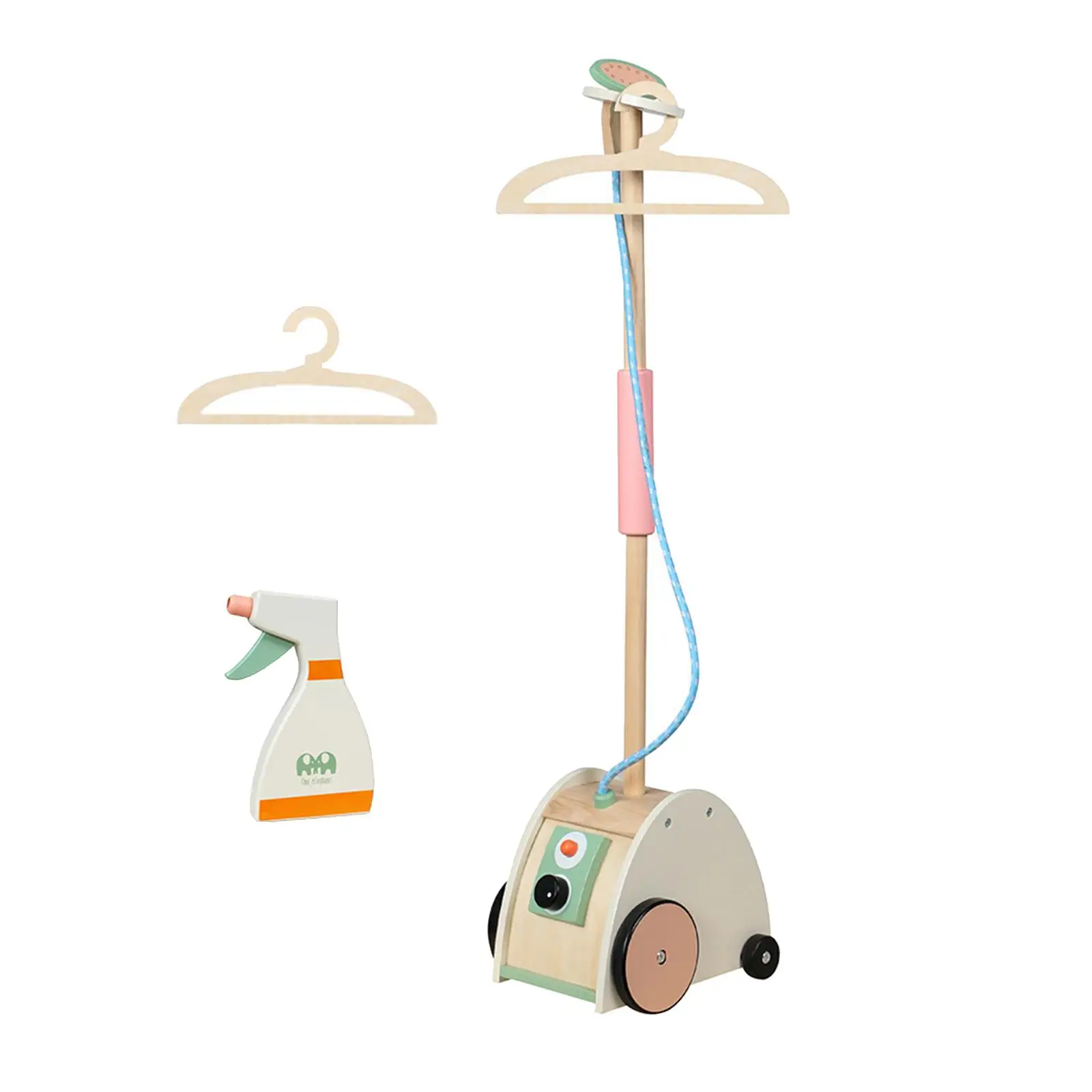 Mini Housekeeping Playset Realistic Educational Toy Montessori Durable Toddler Toy Garment Steamer for Birthday Gifts Boys Girls