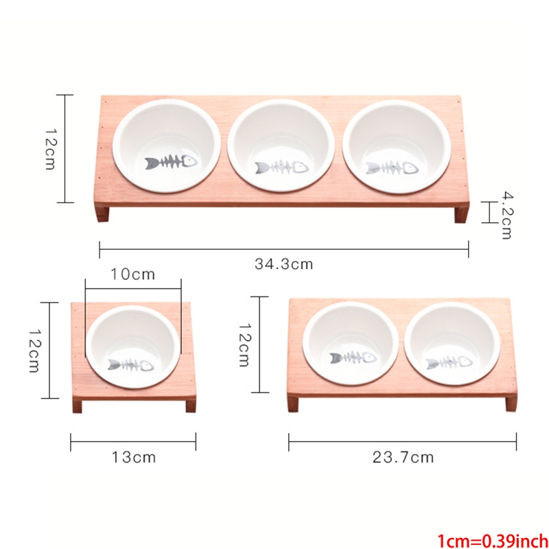 Title 6, E56C Bowl with Holder Ceramic Feeder Bowl D...