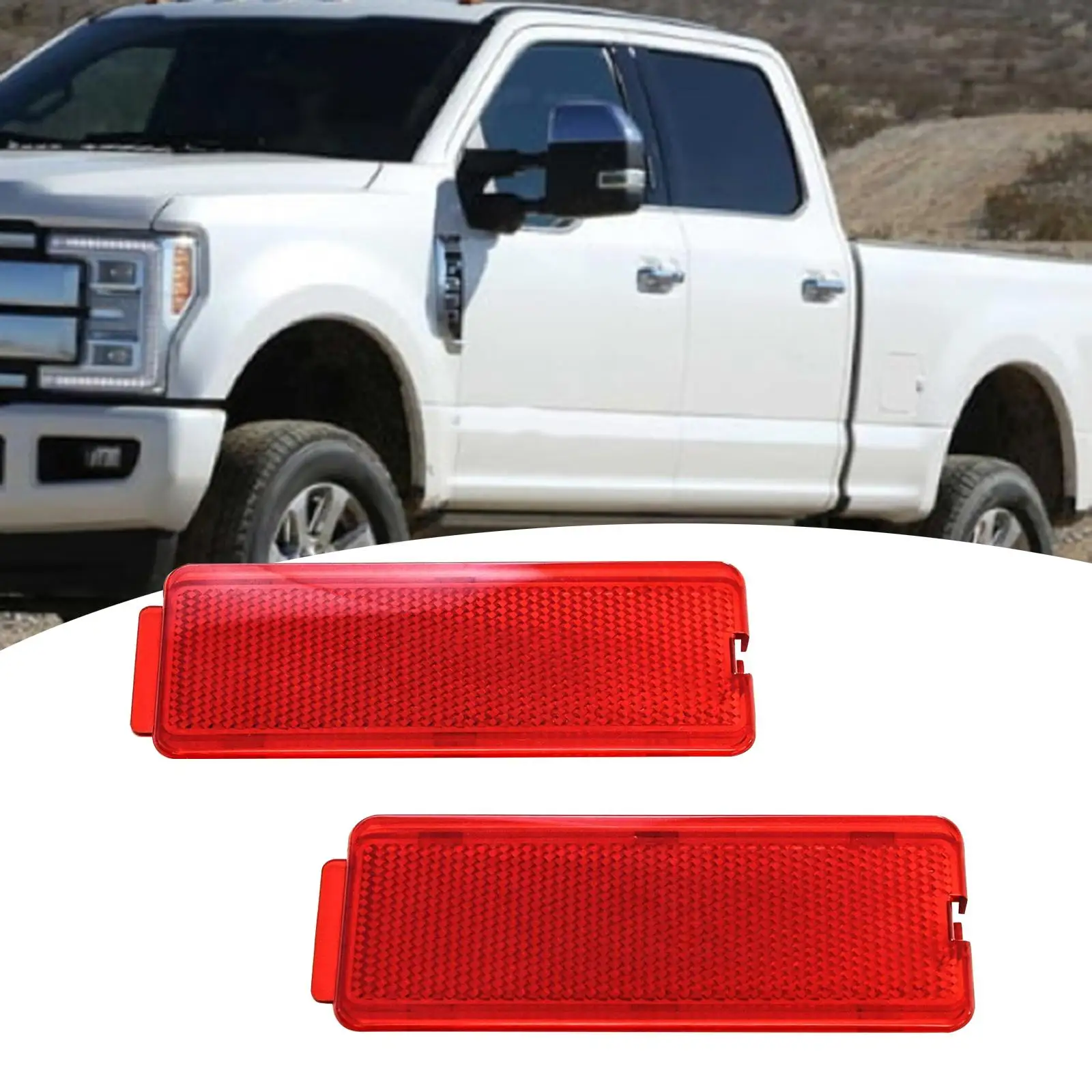 Front or Rear Door Reflector F81Z2523820AA Parts Replaces Accessory for Ford 1999 - 2007 F250 F350 F450 Excursion 2000-2005