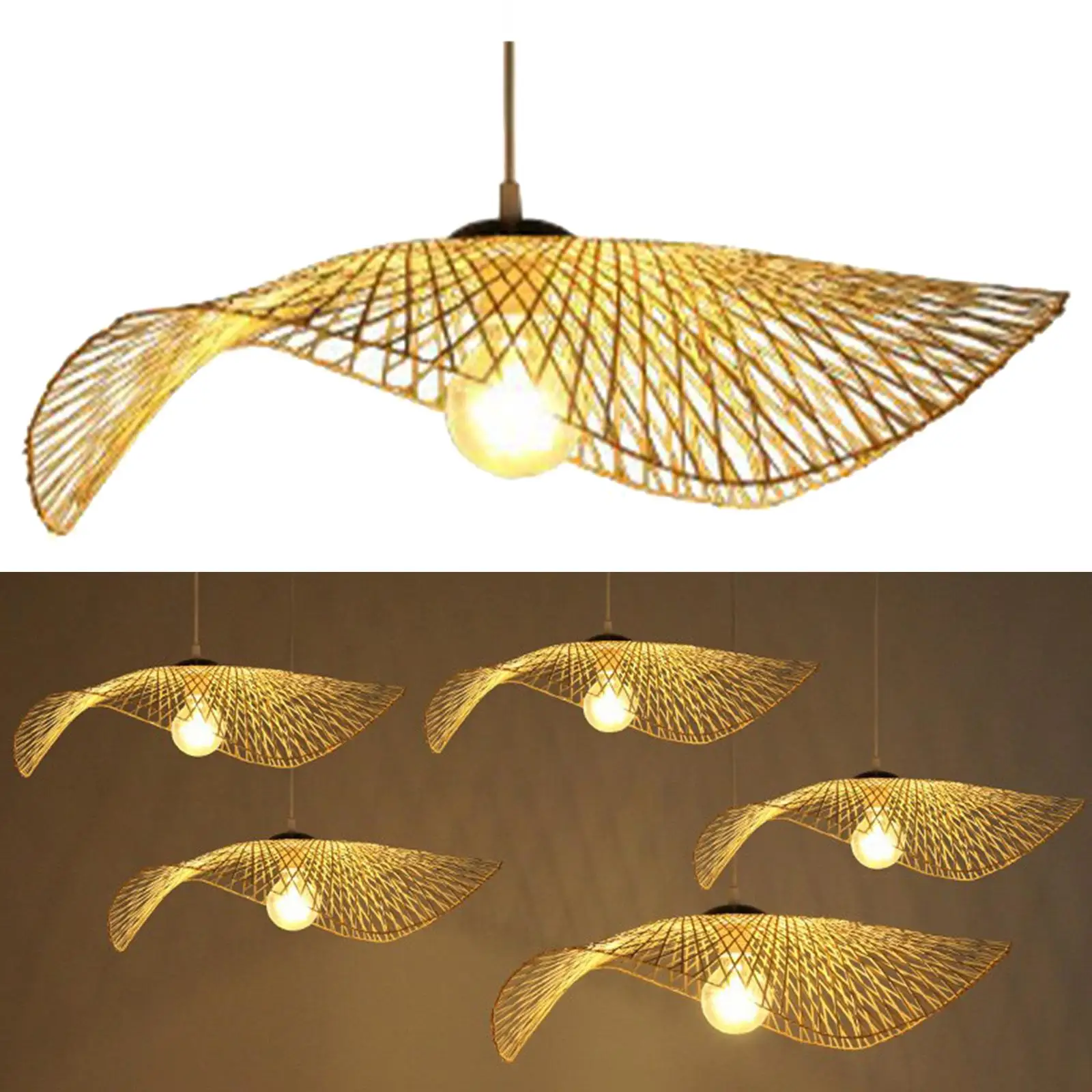 Ceiling Pendant Light Lamp Fixtures Woven  Chandelier for Bathroom