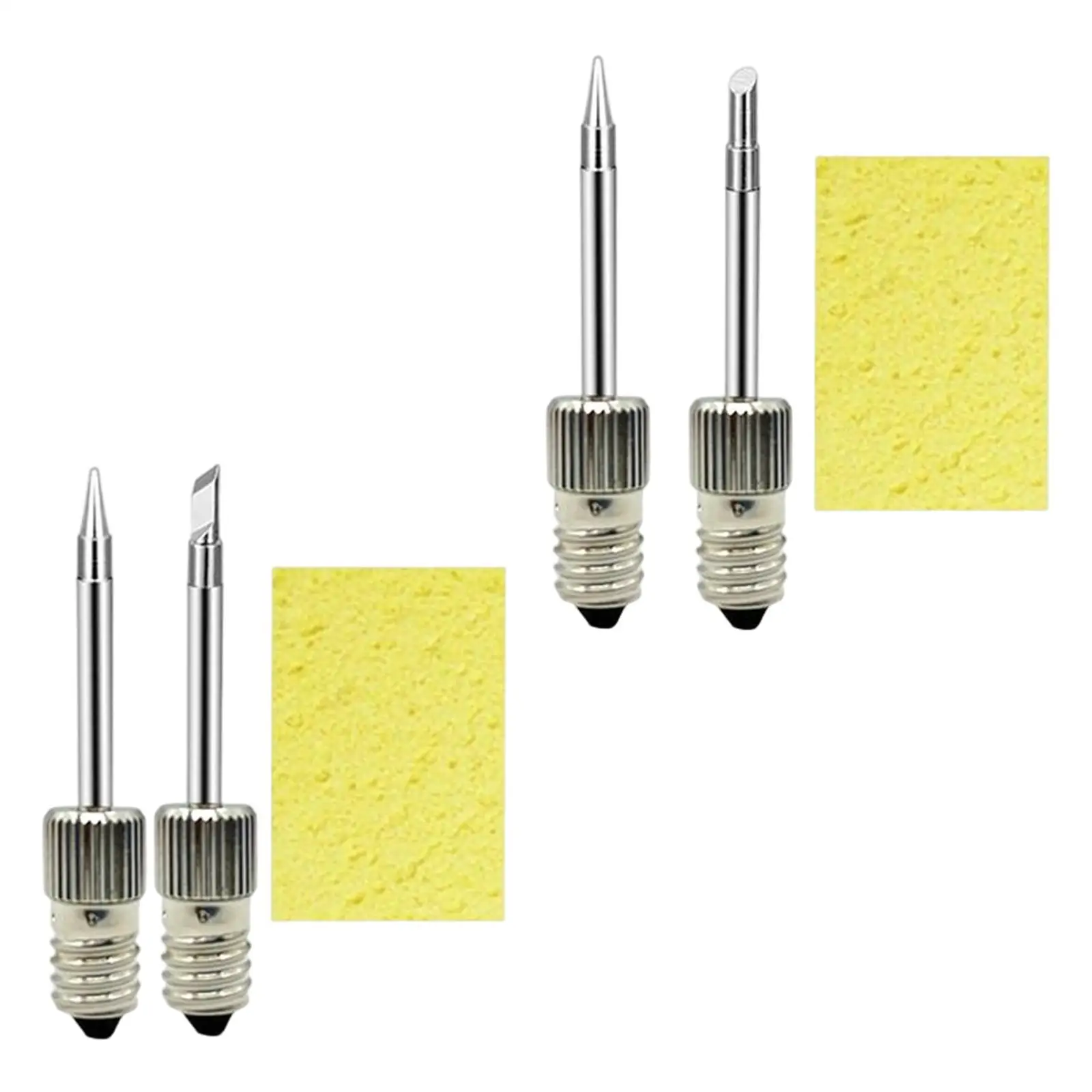 Copper Soldering Iron Tips Kit Soldering Iron Tips Replacement Parts Welding Soldering Tips for E10 Interface Soldering Station