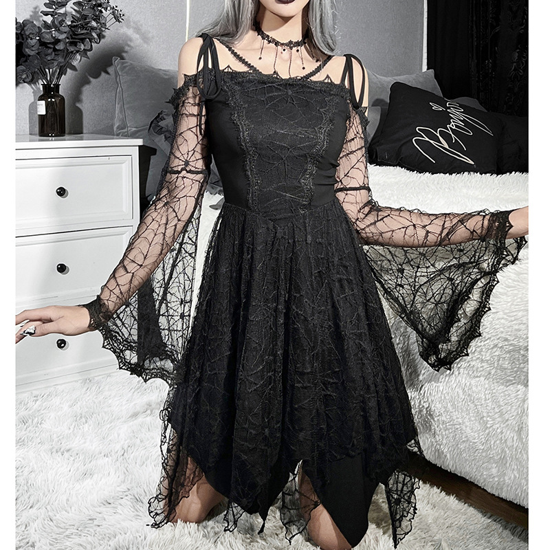 Fashion Halloween Vampire Costume Queen Long Maxi Dress Party Witch Costumes  Women Roleplay Goth Clothes Masquerade Party Cosplay From Haomaoo, $30.41