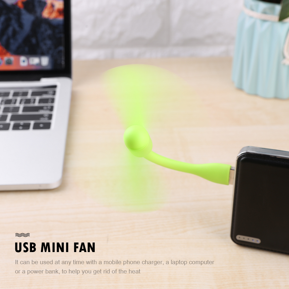 Title 28, Mini USB Fan Flexible Bendable Fan For Power Ba...