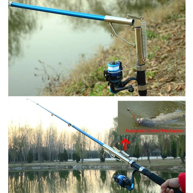 2.1m 2.4m 2.7m Automatic Fishing Rod Sea River Lake Fish Pole Spring Holder  New - AliExpress